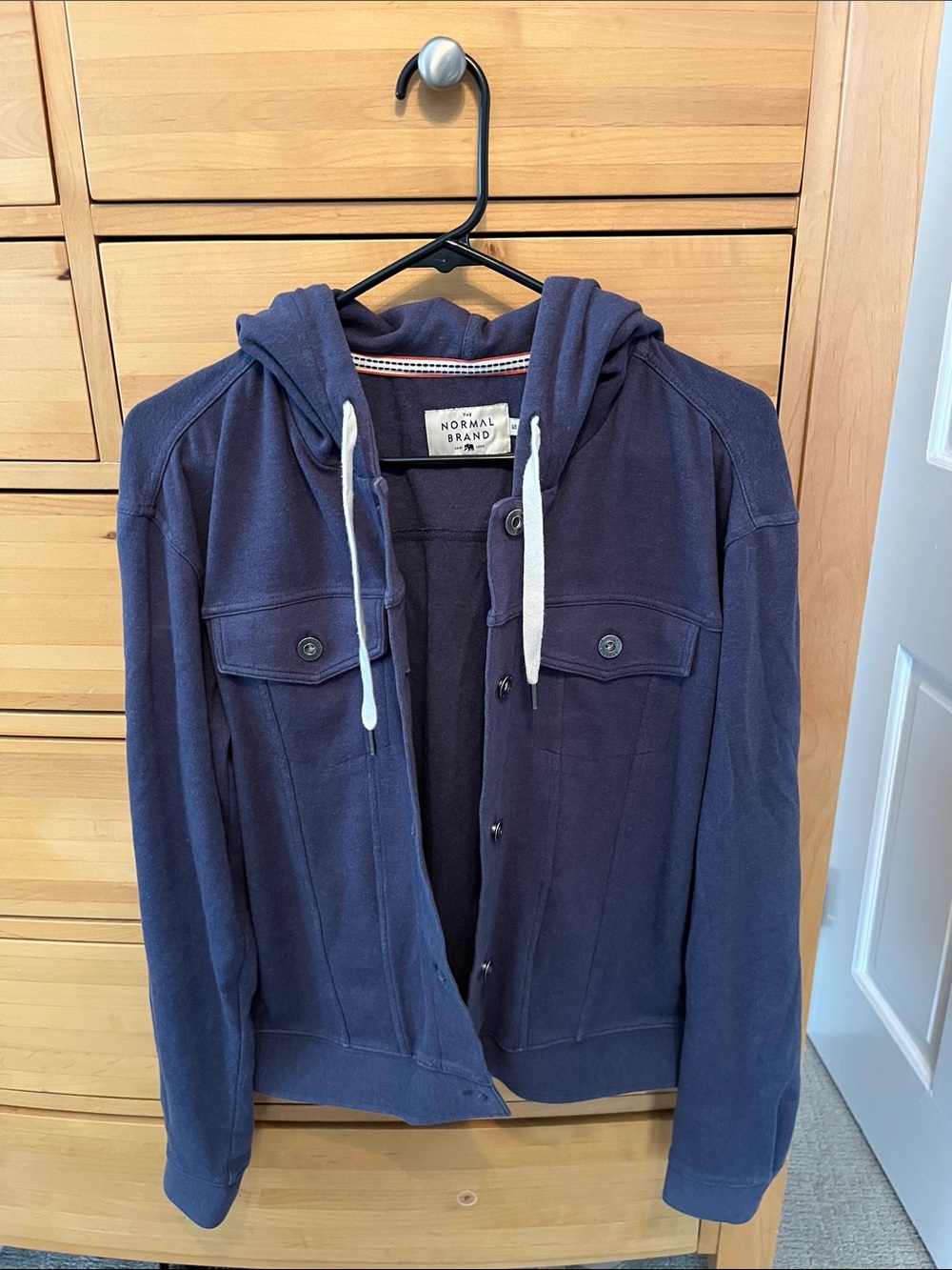 Button up hooded-sweatshirt from The Normal Brand